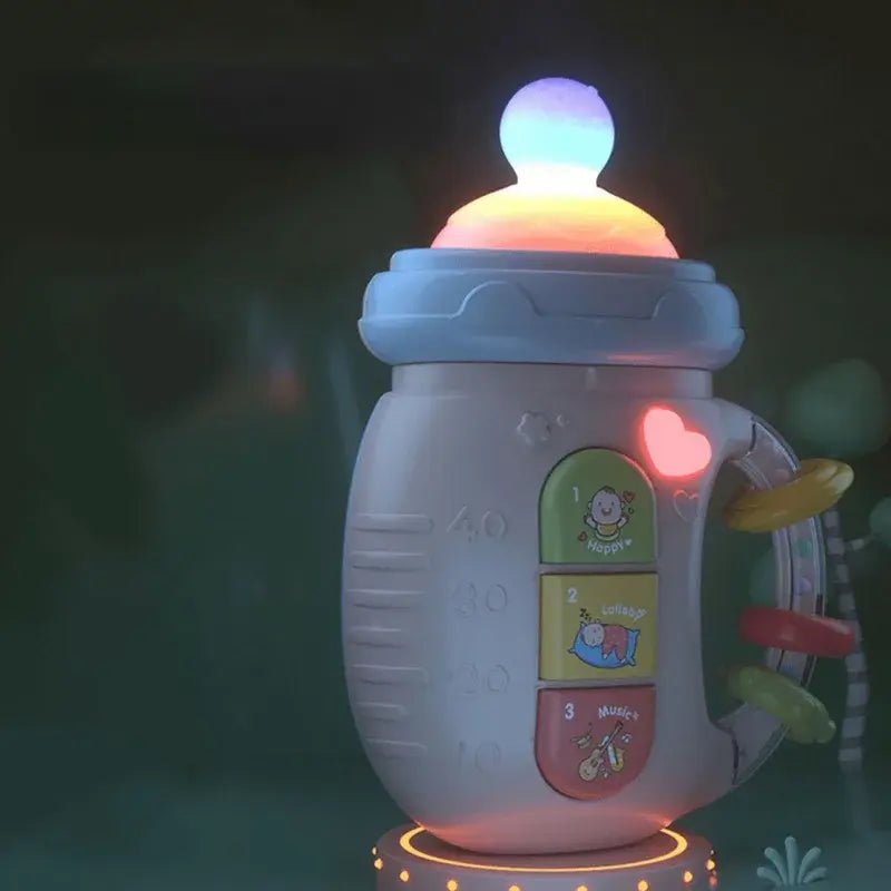 Baby Musical Feeding Bottle Pacifier - Pink - Infants planet
