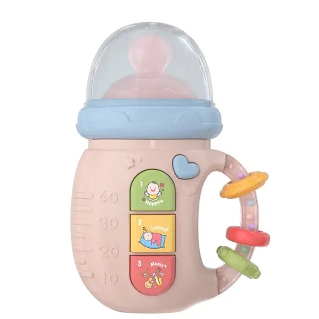Baby Musical Feeding Bottle Pacifier - Pink - Infants planet