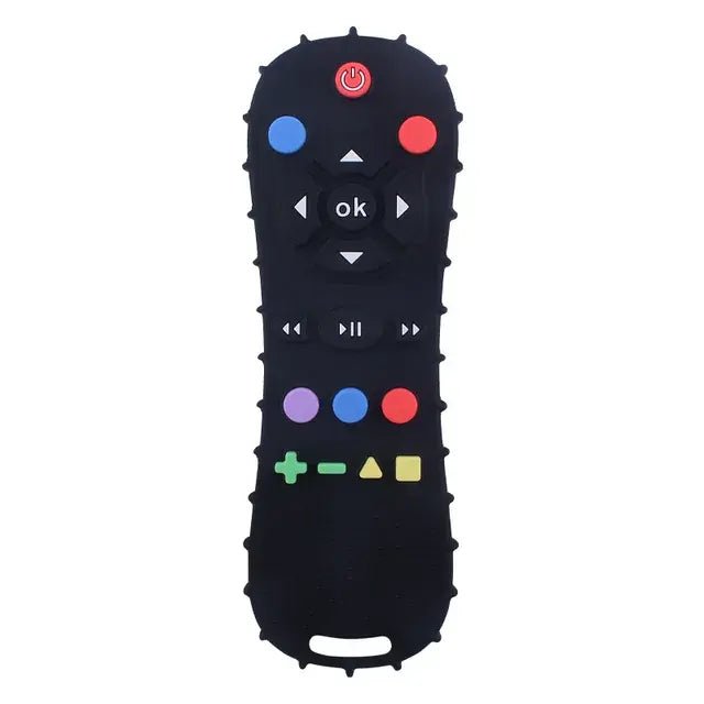 Baby Teether TV Remote Control - Black - Infants planet