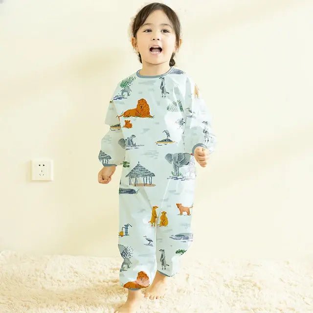 Baby Waterproof Cartoon Overalls Lightweight One - Piece - D - Infants planet