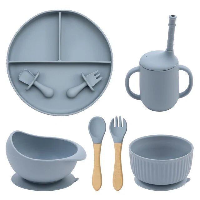 Baby Weaning Plate Bowl Set - Ether - Infants planet