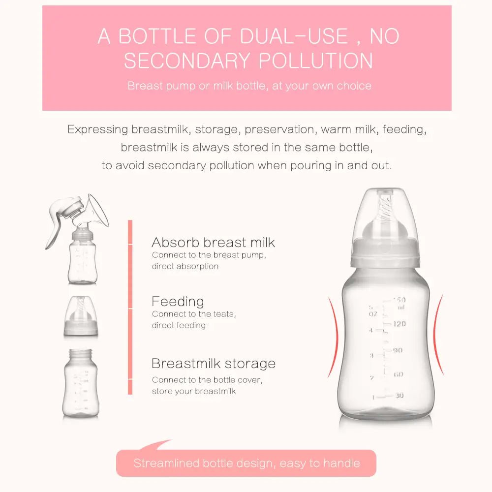 Breast Pump Manual Suction - Manual Breast Pump - Infants planet
