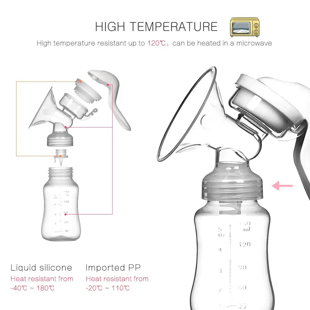 Breast Pump Manual Suction - Manual Breast Pump - Infants planet