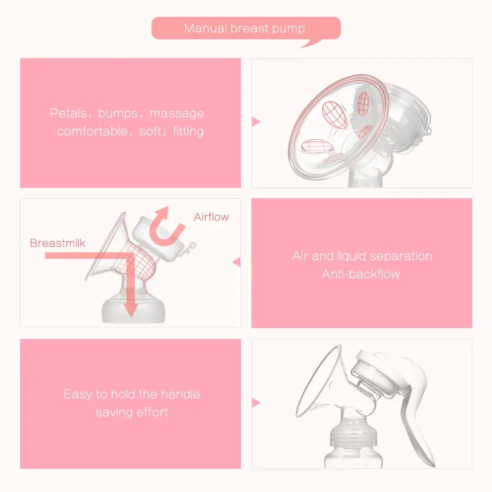 Breast Pump Manual Suction - Manual Breast Pump - Infants planet