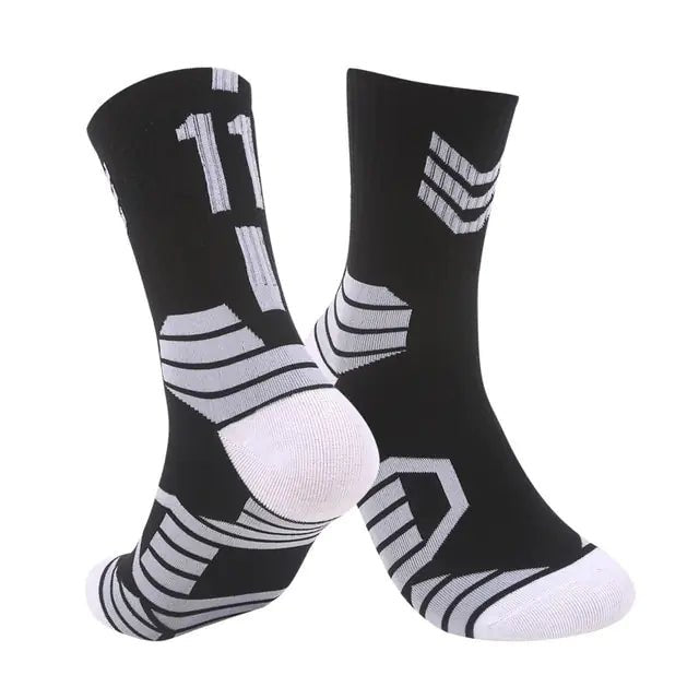 Breathable Non - Slip Professional Basketball Socks for Men, Women, and Kids - Ideal for Sports, Cycling, Climbing, and Running - Black/White 2 - Infants planet