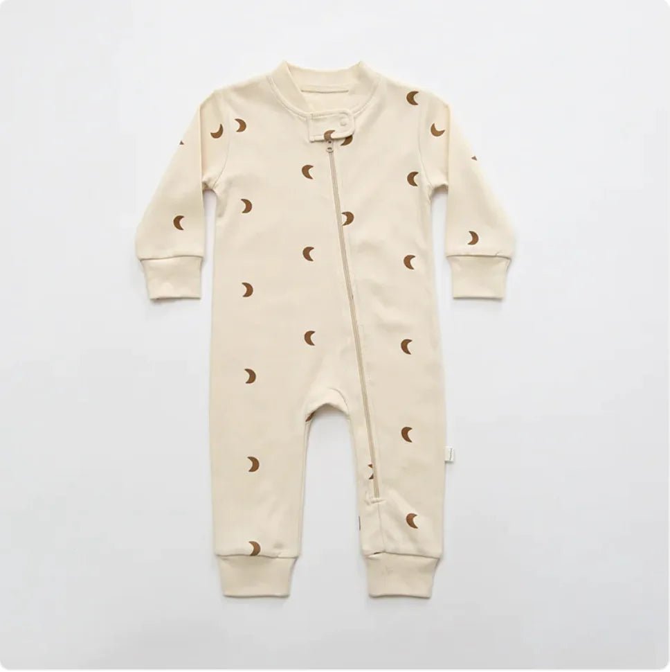 Cartoon Cactus Long Sleeve Baby Romper - Striped Newborn Outfit for Boys & Girls - Moon - Infants planet