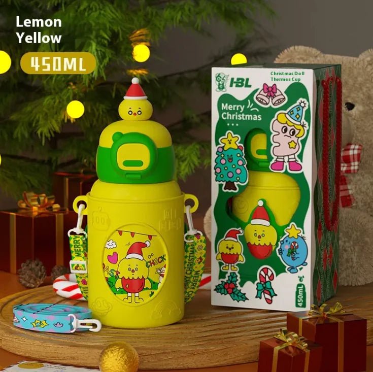 Cartoon Vacuum Cup - Christmas Yellow Doll - Infants planet
