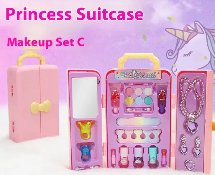 Children's Creative Makeup Box Makeup Set Toys - Pink Princess Cosmetic Case Y - Infants planet