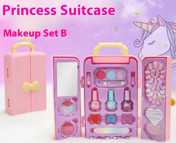 Children's Creative Makeup Box Makeup Set Toys - Pink Princess Cosmetic Case X - Infants planet