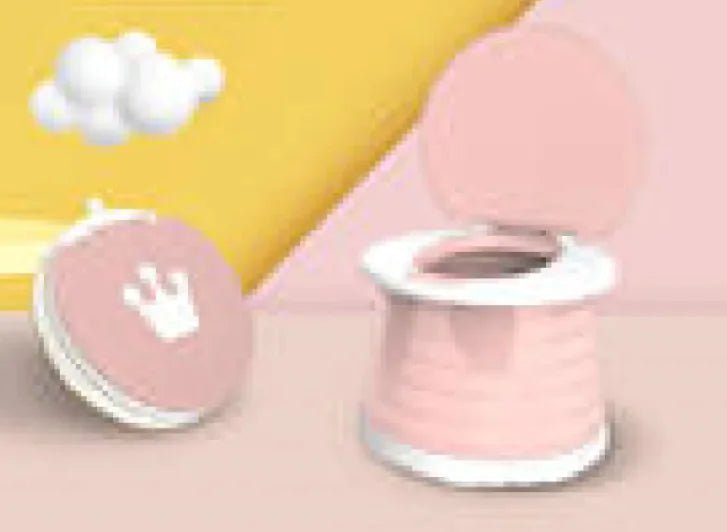 Children's Folding Toilet Toilet Baby Portable - Pink - Infants planet