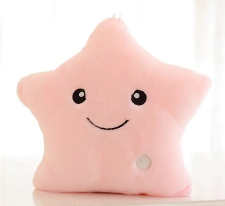Colorful Luminous Star Pillow - Pink - Infants planet