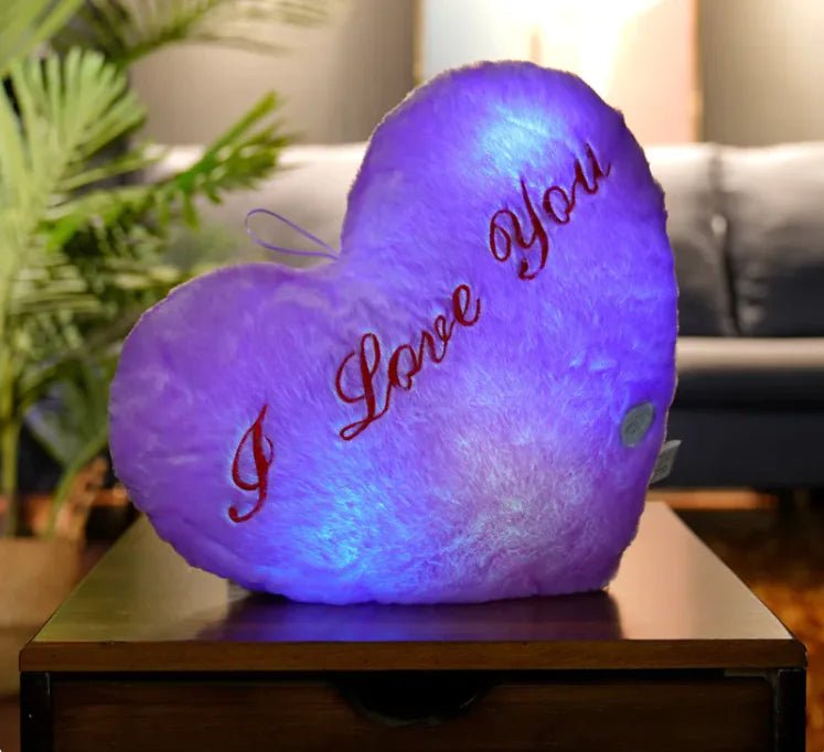 Colorful Luminous Star Pillow - Purple heart - Infants planet