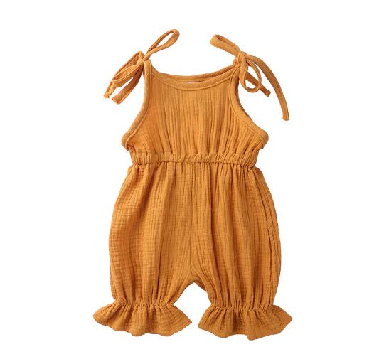 Cotton Baby Romper - Yellow 2 - Infants planet