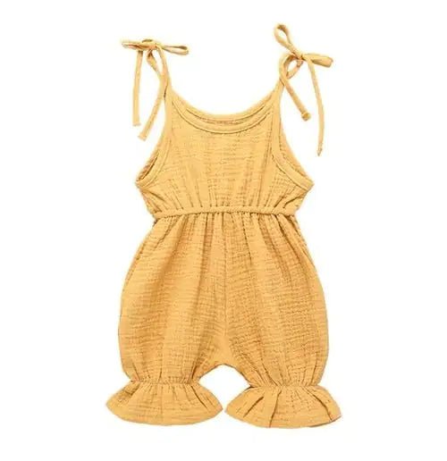 Cotton Baby Romper - Yellow - Infants planet