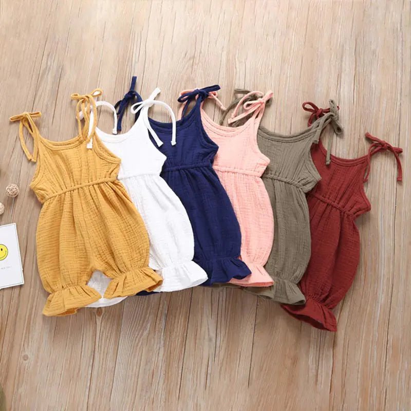 Cotton Baby Romper - Yellow 2 - Infants planet