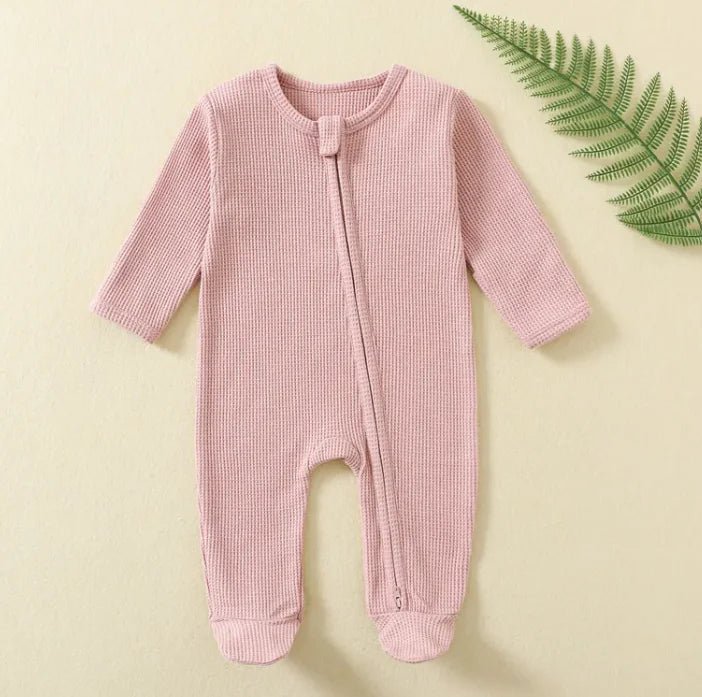 Cozy Zip Baby Jumpsuit - Lotus Color - Infants planet
