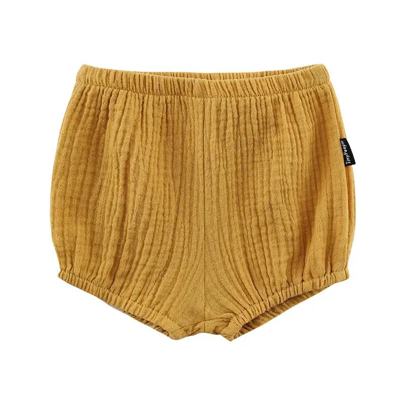 Crepe Bloomers For Babies - Light yellow - Infants planet