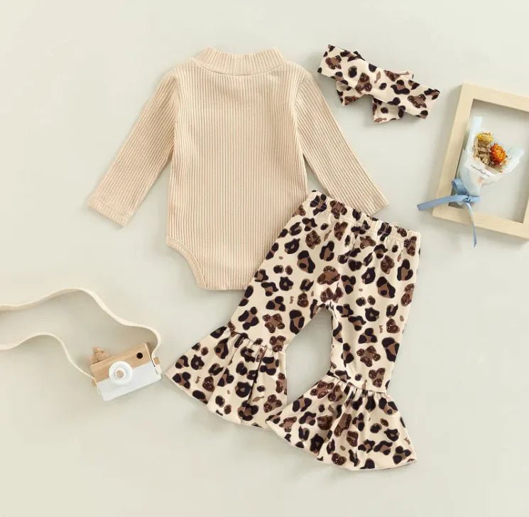 Cuddle Comfort Baby Girls' Romper Set - Beige - Infants planet