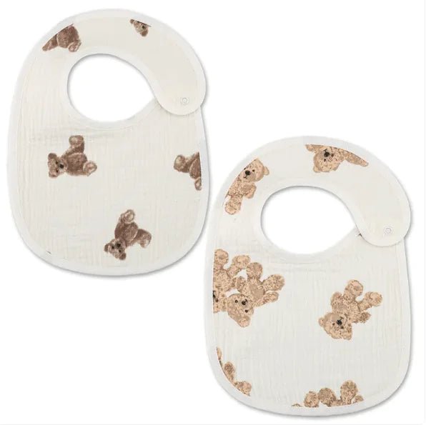 Danish Waterproof Bib Set (2 Pieces) - Toy Bear 2 Pack - Infants planet