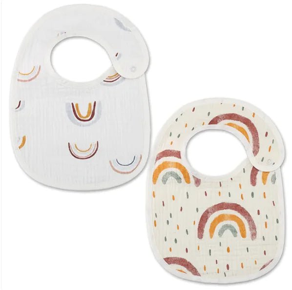 Danish Waterproof Bib Set (2 Pieces) - Rainbow 2 Pack - Infants planet