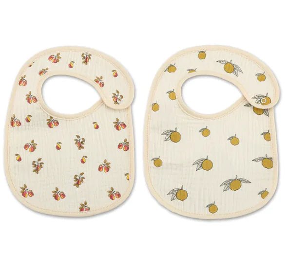 Danish Waterproof Bib Set (2 Pieces) - Pear 2 Pack - Infants planet