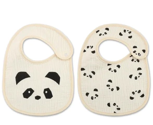Danish Waterproof Bib Set (2 Pieces) - Panda 2 Pack - Infants planet