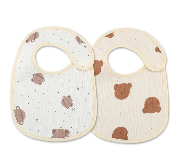Danish Waterproof Bib Set (2 Pieces) - Starry Bear 2 Pack - Infants planet