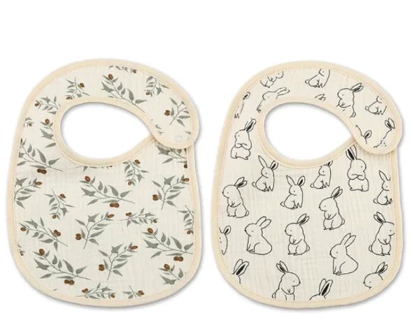 Danish Waterproof Bib Set (2 Pieces) - Rabbit 2 Pack - Infants planet