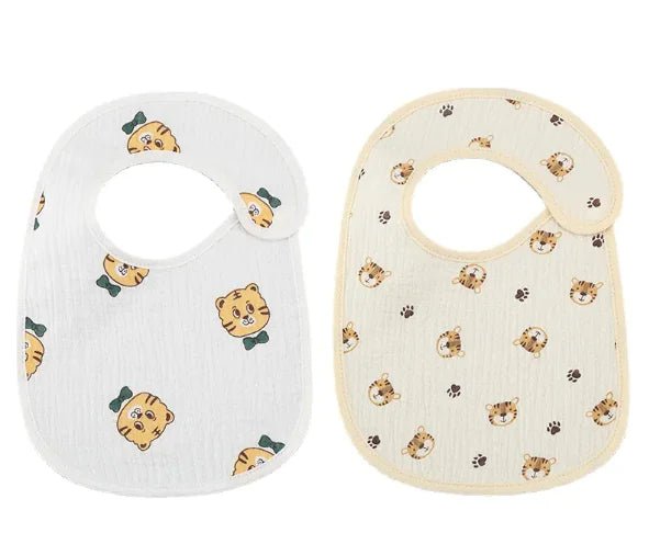 Danish Waterproof Bib Set (2 Pieces) - Yellow Tiger 2 Pack - Infants planet
