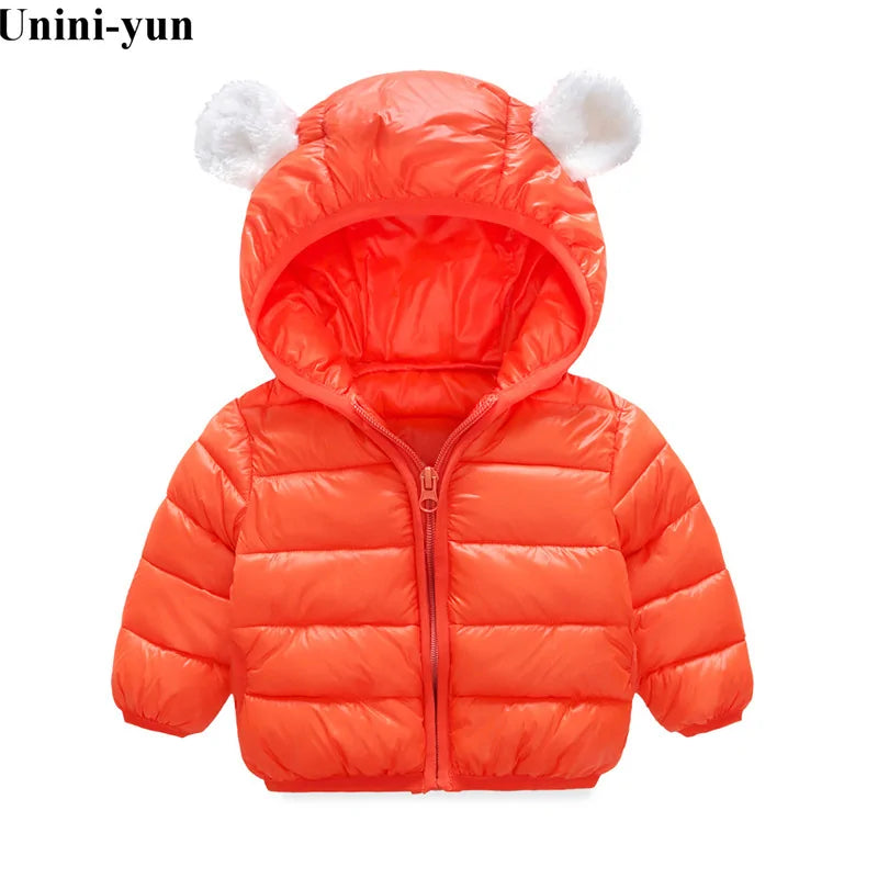 Kids Warm Hooded Coat - Xian - Lian Black - Infants planet