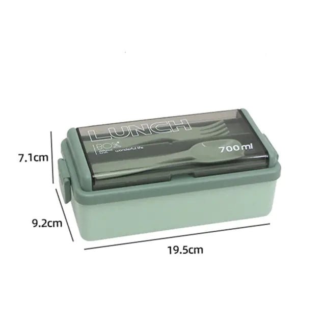 Double Layer Kids Lunch Box - Green - Infants planet