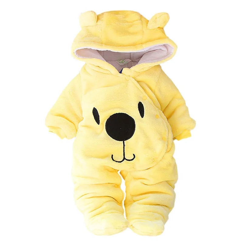 LZH Baby Winter Overall Long Sleeve Infant Clothing - Yellow - Infants planet