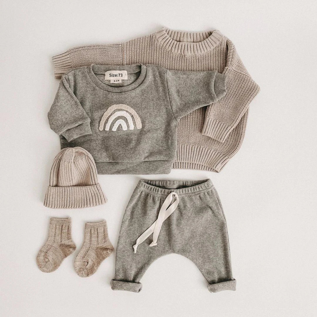 Fashion Kids Clothes Set - Dark Grey - Infants planet