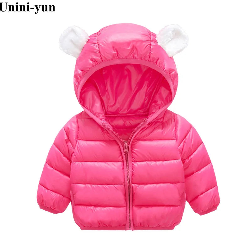 Kids Warm Hooded Coat - Xian - Lian Black - Infants planet