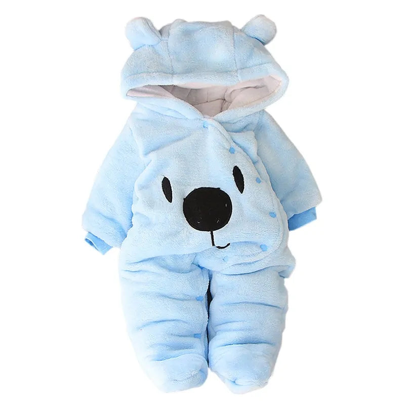 LZH Baby Winter Overall Long Sleeve Infant Clothing - Blue - Infants planet