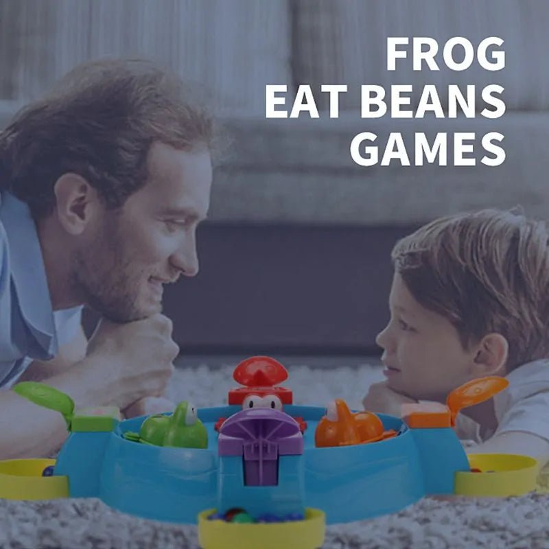 Funny Frog Eating Beans Board Game: Interactive Family and Educational Toy for Kids - 3 People 24 Beads - Infants planet
