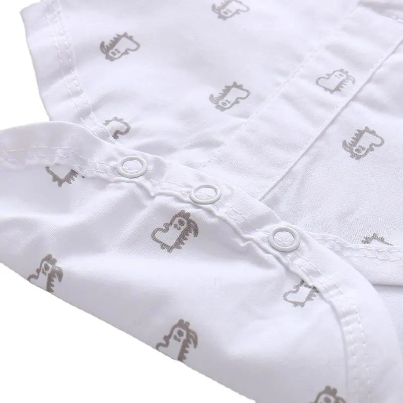 Gentleman Outfit for Baby Boys with Suspender Shorts - White - Infants planet