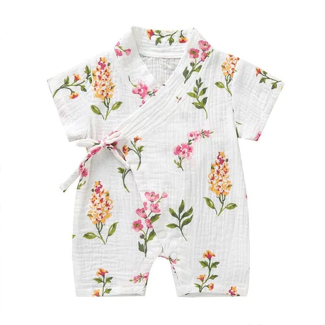 Infant Summer Clothing - Pink Leaves - Infants planet