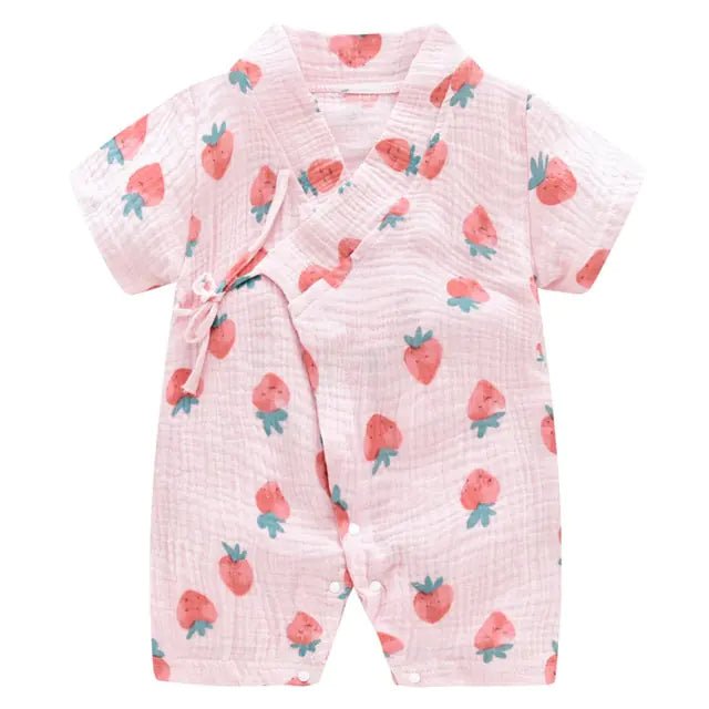 Infant Summer Clothing - Pink Strawberry - Infants planet