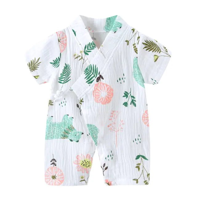 Infant Summer Clothing - Pink Leaves - Infants planet