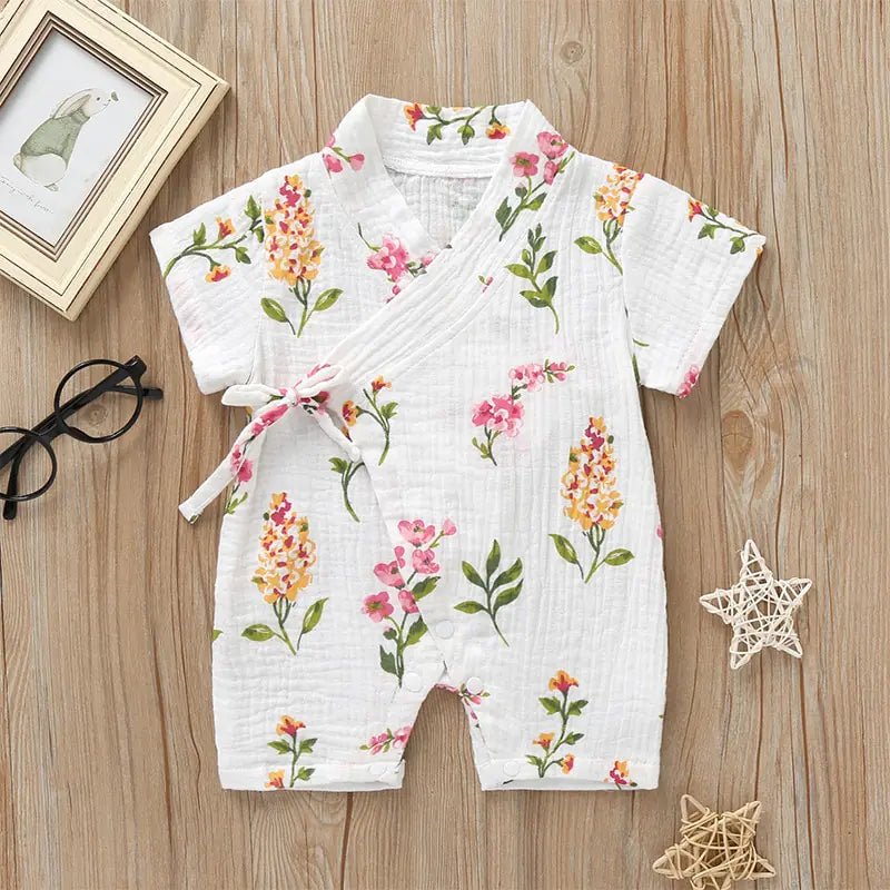 Infant Summer Clothing - Pink Leaves - Infants planet