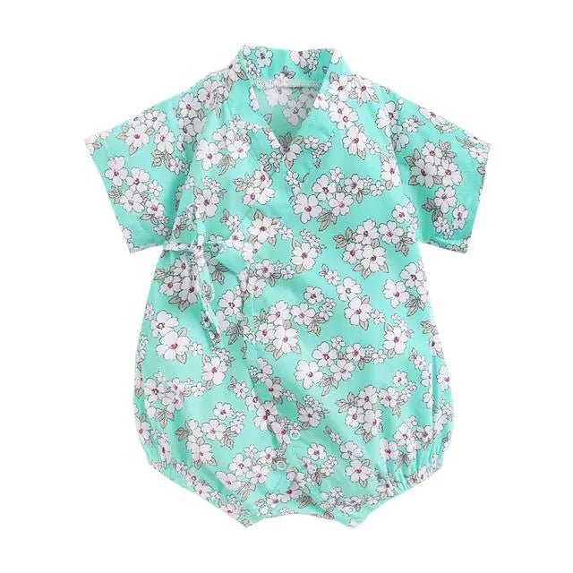 Infant Summer Clothing - Green Floral - Infants planet