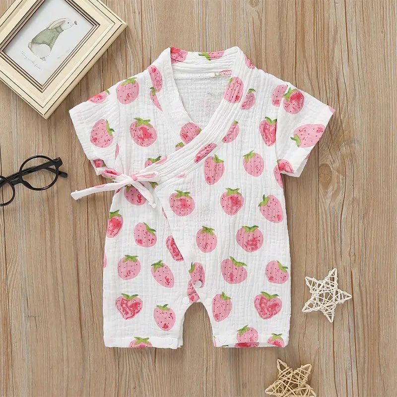 Infant Summer Clothing - Pink Leaves - Infants planet