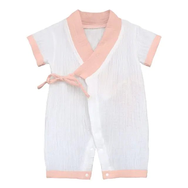 Infant Summer Clothing - Pink Leaves - Infants planet