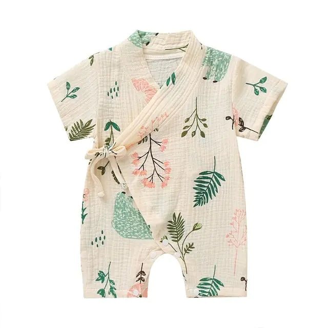 Infant Summer Clothing - Pink Leaves - Infants planet