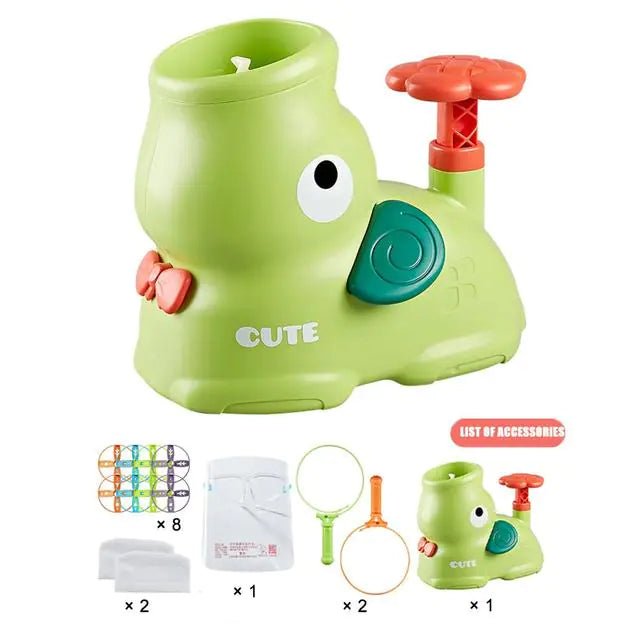 Kids Air Rocket Launcher Toy - Elephant - Green - Infants planet
