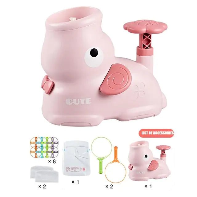 Kids Air Rocket Launcher Toy - Elephant - Pink - Infants planet