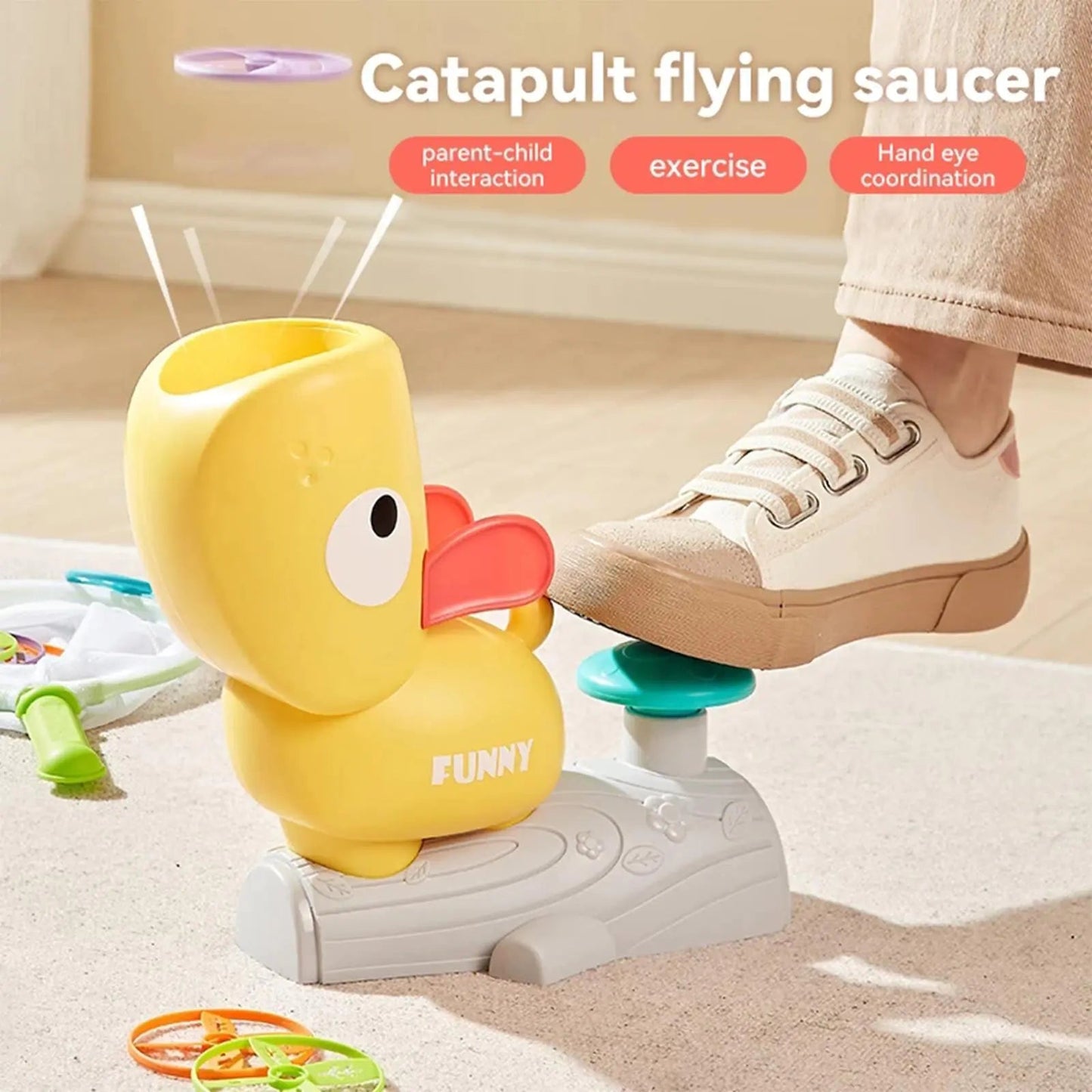 Kids Air Rocket Launcher Toy - Elephant - Pink - Infants planet