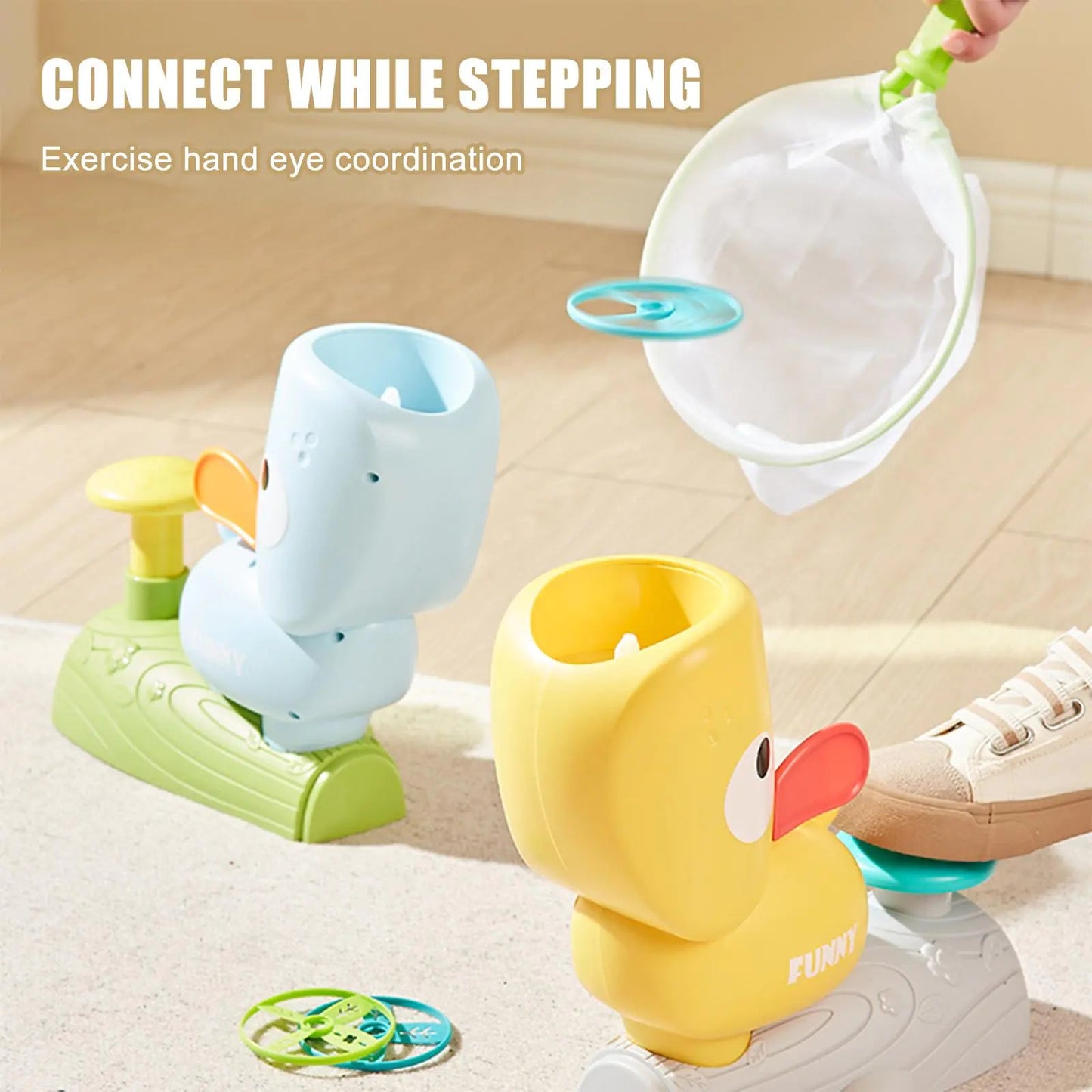 Kids Air Rocket Launcher Toy - Elephant - Pink - Infants planet