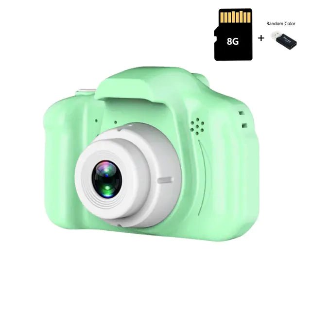 Kids Camera - Green 8G TF Card - Infants planet